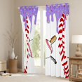 thumbnail image 3 of Erosebridal Baseball Ice Cream Black Out Curtains,Kids Ball Games Curtains Pack of 2 (42x63 Each) For Boys Girls, 3 of 7