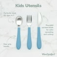 thumbnail image 6 of WeeSprout Kids Stainless Steel Utensils Set, Premium 18/8 Grade Silverware Set, Spoons Forks Knives, 6 of 8