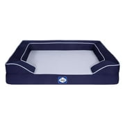 Sealy  Lux Premium Orthopedic and Memory Foam Dog Bed, Navy
