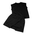 thumbnail image 3 of Shinyii Girls Casual Athletic Outfits Solid Cap Sleeve Tee Skort Set, 2-Piece, Sizes 2-8, 3 of 8