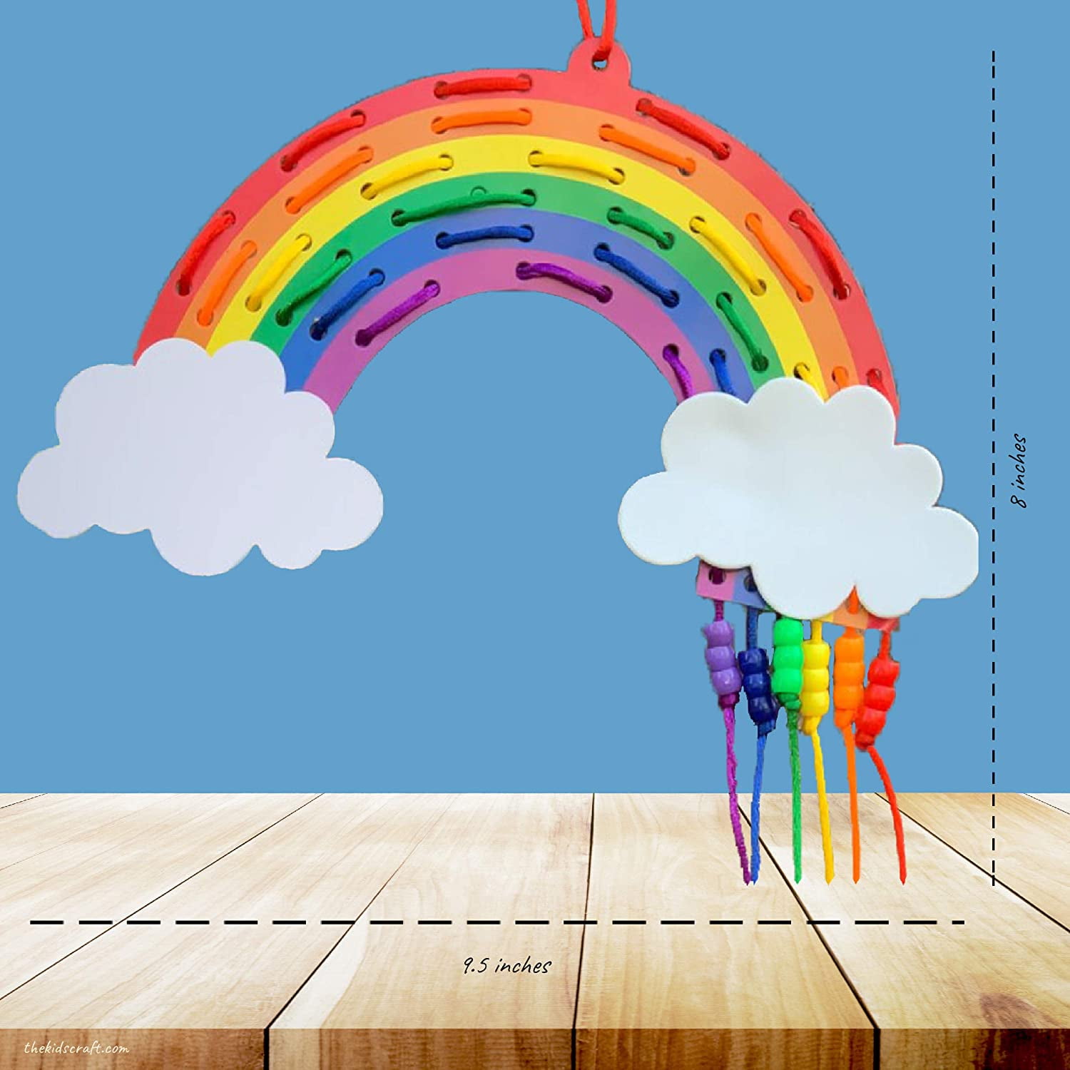The Kids Craft, Cherish The Rainbow DIY Crafts Box for Kids (4 Crafts), Ages: 3 to 9 Years old