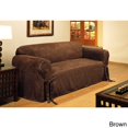 thumbnail image 5 of Classic Slipcovers  Microfiber Velvet Loveseat Slipcover Silver, 5 of 5