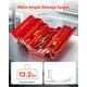 thumbnail image 2 of Caja de herramientas VEVOR Metal de 3 niveles, 5 bandejas y 18 pulgadas con asa y cierre, color rojo, 2 of 9