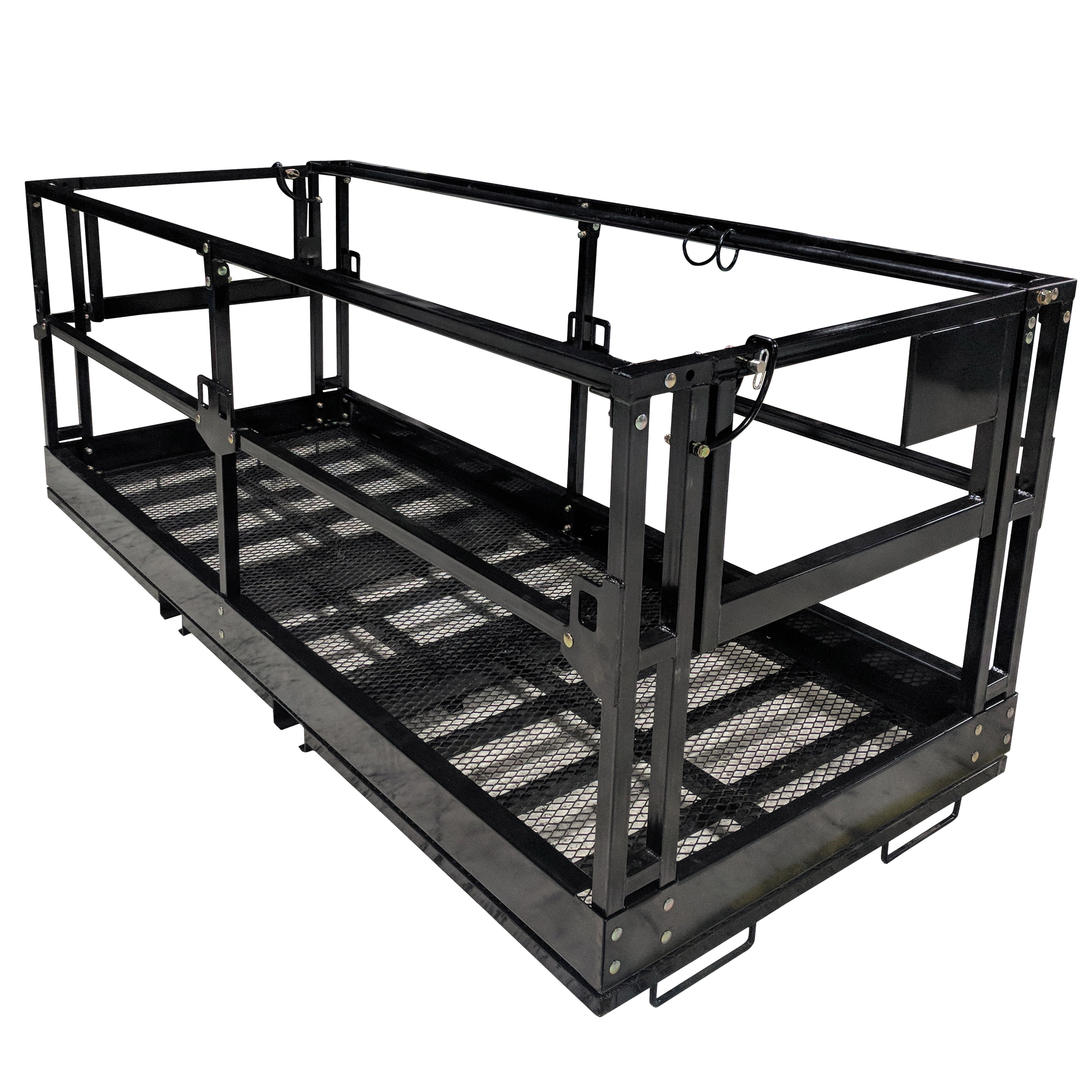 Titan Telehandler Safety Basket Forklift Attachment Safety Cage Work Platform 4ft X 9ft 8in Walmart Com Walmart Com