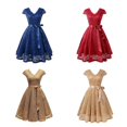 thumbnail image 2 of Robes en Dentelle Cape Manches Courtes Robes de Bal Robes de Graduation Robes de Cocktail, 2 of 5
