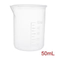 thumbnail image 2 of 2Pcs Vaso Graduado De Precipitado De 50 Ml Transparente Taza Medidora Labs Plástico Pp, 2 of 6