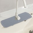thumbnail image 3 of Extra-Long Silicone Faucet Water Catcher Mat - 45cm Kitchen Sink Drip Tray with Drain Grooves, 3 of 8