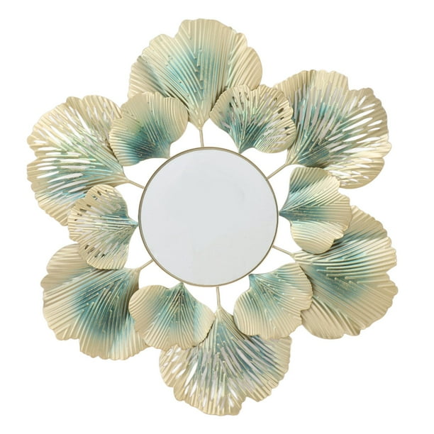 Espejos decorativos de pared espejos de pared de hoja de ginkgo fáciles de limpiar resistentes al desgaste resistentes al óxido para sala de estar ANGGREK Otros