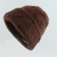 thumbnail image 2 of Generic Winter Fluffy Plush Bucket Hat Women's Winter Beanie Caps Furry Faux Fur Solid Color Skull Hat Soft Warm Slouchy Stretchy Y2k Hat Ear Protection, 2 of 4