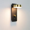 thumbnail image 3 of Lámpara de Pared Lámpara de Pared LED Rotación de 300 Grados Lámpara de Pared Interior USB 9W Lámpara de Pared Apliques de Pasillo Negro, 3 of 5