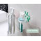thumbnail image 4 of Moyic Soporte de plástico para cepillos de con múltiples ranuras, estante de almacenamiento de de dientes, afeitadora, dispensador de Juegos de accesorios de baño Flores rosadas Moyic HA6634-01B, 4 of 6