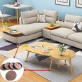 thumbnail image 4 of Posavasos redondo con ruedas para muebles, alfombrilla de goma antideslizante de 2,5 pulgadas para pies de piano, para gabinetes y sofás, 4 of 6