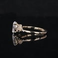 thumbnail image 3 of solitaire jewels Unique SnowDrift Oval Moissanite Engagement Ring For Women, 10K Yellow Gold, 3 of 5
