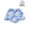 Multicolor-XS, variant on Womens Cloud Print Drawstring Shorts Multicolor Casual Loose Fit