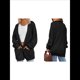 thumbnail image 3 of Cárdigan Extragrande de Punto Suave para Mujer con Bolsillos Negro XXL, 3 of 6
