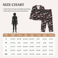 thumbnail image 4 of Balery Vintage Skull Casino Pattern Pajama Sets for Women Long Sleeve 2 Piece Sleepwear Loungewear Sets Soft PJ's with Pockets Long Sleeve Comfy Pj Sets-Medium, 4 of 7