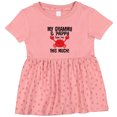 thumbnail image 3 of Inktastic Grammy and Pappy Love Me Girls Baby Dress, 3 of 5