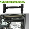 thumbnail image 2 of Mangos de agarre para barra de rodillo para Jeep Wrangler YJ TJ LJ JK JL Sports 1987-2021, soporte de mango de nylon negro, 4 piezas, 2 of 6