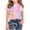 Pink, variant on breaise Girls Tie Dye Short Sleeve Shirt Kids Summer Fashion Crewneck Tops Casual Tees 3-14 Years