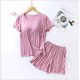 thumbnail image 1 of Conjunto de dos piezas de Pijama de verano para mujer, pijamas para dormir, novedad de verano, pijamas de Modal para mujer con copas de talla grande, trajes para el hogar de M-3XL, 1 of 5