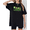 Black-1, variant on St Patricks Day Black Checkered Lucky Symbols Clover Unicorn Graphic Effortless Everyday Tee Shirts Tops Short Sleeve Black S-5XL