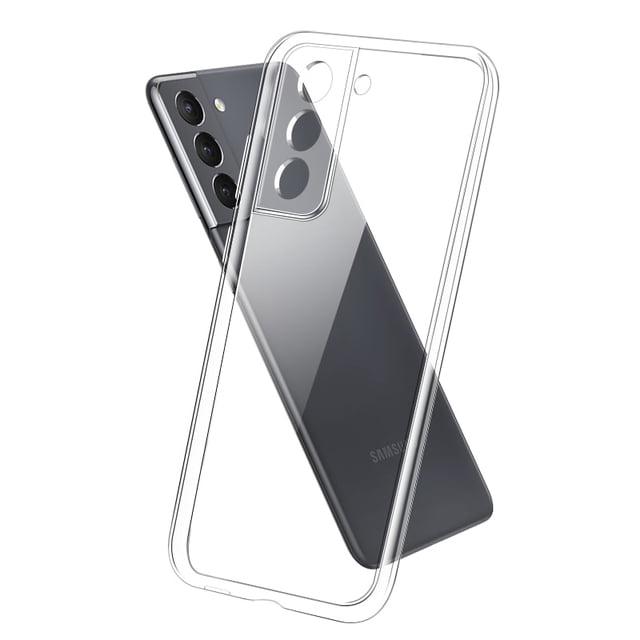Funda de silicona suave transparente con marco chapado de lujo para Samsung Galaxy S23 S22 S21 S20 Ultra Plus, funda transparente delgada a prueba de golpes Tan Jianjun unisex