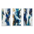 thumbnail image 2 of Designart "Abstract Transcendence Blue and Gold IV" Abstract Painting Framed Wall Art Set Of 3 - Gold Modern Frame Gallery Set For Office Decor, 2 of 6