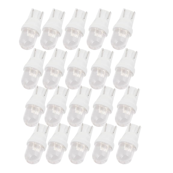 Unique Bargains 20PCS T10 W5W 168 1250 White Car Interior Map Dashboard Light Bulb DC 12V