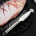 thumbnail image 6 of 2-In-1 Stainless Steel Fish Scaler + Ginger Grater, Multifunction Fish Scale Remover With Hanging Handle, Kitchen Fish Scales Scraping Tool For Home And Restaurant, 6 of 7