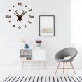 thumbnail image 4 of Monstrate Calcomanía de reloj despertador, pegatina de reloj de bajo ruido, decoración acrílica, reloj de pared ajustable DIY, café Decoración del hogar Café, 4 of 6
