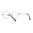 thumbnail image 2 of Classy 90s Optical Quality Round Metal Rim Blue Light Flitering Computer Glasses Silver Black, 2 of 4
