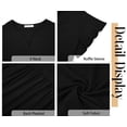 thumbnail image 6 of Fantaslook Summer Dresses for Women Ruffle Sleeve V Neck Midi Dresses Fashion Casual Flowy Vacation Sundress, 6 of 9