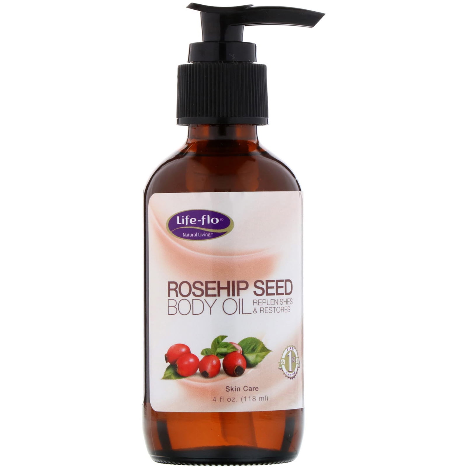 Lifeflo Rosehip Seed Body Oil Skin Care 4 fl oz 118 ml