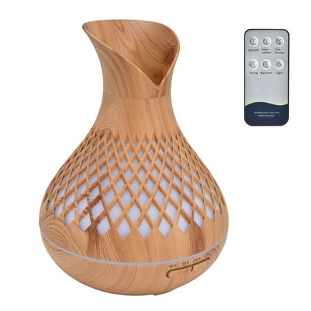 

Aroma Diffuser Night Light Remote Control Desk Humidifier Auto Off For Office For Home For Hotel US Plug