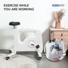 FlexiSpot Home Office White Under Desk Exercise Bike Chair Without Desktop For Exercise at Home