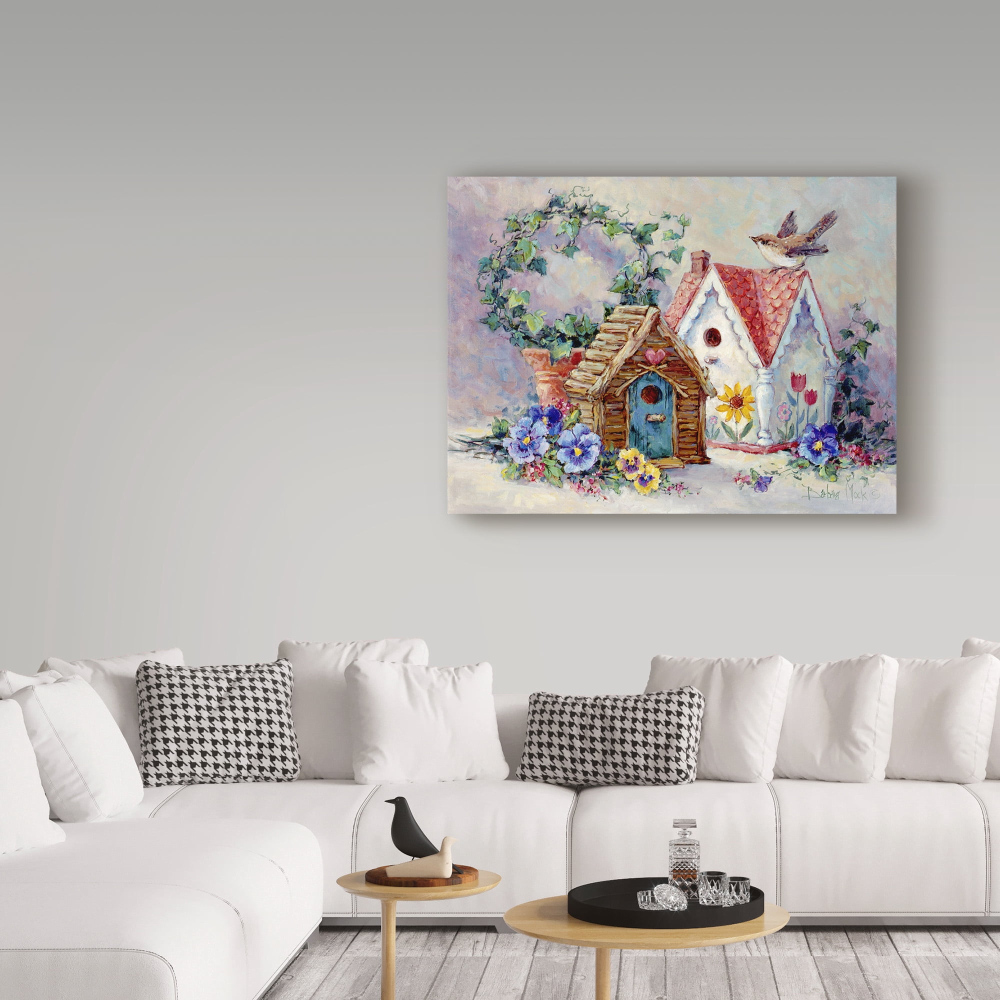Trademark Fine Art 'Birdhouse Collection 1' Canvas Art by Barbara Mock