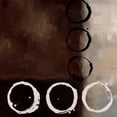 thumbnail image 3 of Maitland, Laurie 20x20 Black Modern Framed Museum Art Print Titled - Beige Circles II, 3 of 5