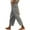 13#Gray, variant on Women Casual Lightweight Drawstring Elastic Waist Cropped Pants with Pockets Green S