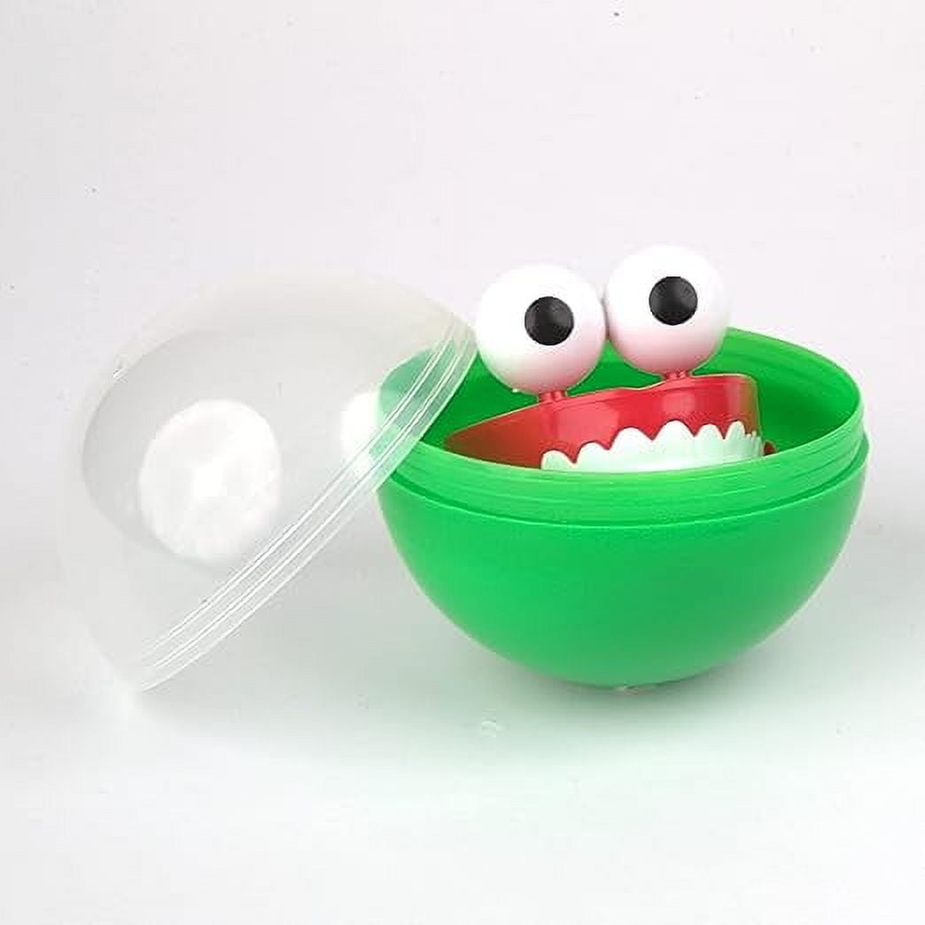 Vending Machine Capsules - 3.9 Inch Empty Plastic Capsules - 6 Pcs Clear-Colored Round Capsules - 100 mm Toy Capsules - Empty Capsule Balls for Prizes - Candy Hunt Containers - Bath Bombs Molds