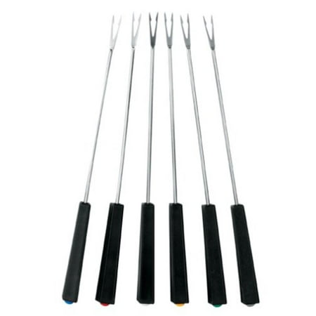 Meat Fondue Forks, Set of 6, Stainless-steel fork set By
