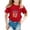 Red, variant on YOUYEDIAN 7 Year Old Girl Birthday T Shirts - Kids Toddler I was 6 Now I'm 7 67 Funny Cute Short Sleeve Crew Neck Tops (Coffee, 3-4 Years)