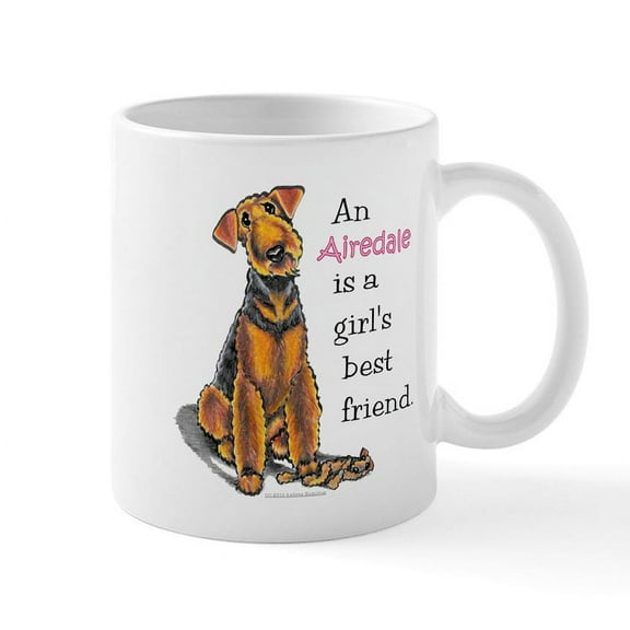 CafePress - Airedale Terrier Lover Mug - 11 oz Ceramic Mug - Novelty Coffee Tea Cup