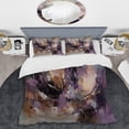 thumbnail image 2 of Designart "Lavender Enchanted Essence" Abstract Marble Bedding Covert Set - Modern Purple Abstract Bed Set With 1 Sham, 2 of 6