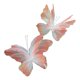 thumbnail image 4 of 2 mariposas artificiales decorativas para fiestas, mariposas gigantes versátiles. Rosa, 4 of 9