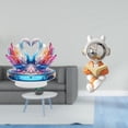 thumbnail image 2 of Escultura de de cisne acrílico, centro de mesa, estatua decorativa para oficina, estantería, chimenea, adorno para tarta o Valentín., 2 of 8