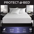 thumbnail image 2 of Protect-A-Bed Essential Mattress Pad Queen, 100% Waterproof, Dust Mite Barrier Mattress Pad, Breathable & Quiet, Antimicrobial, Fits 18 in Mattresses​, 2 of 13