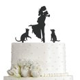 thumbnail image 1 of Decoración para tartas de boda JIEEIN para novia, novio, con mascota, gato y perro, 1 of 6
