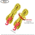 thumbnail image 4 of 4 Pieces Reflective Tent Rope 3 m Camping Ropes Diameter 3 mm Nylon Rope with Aluminum Tensioner for Camping Tent Tarp Hiking Awning, 4 of 5