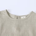 thumbnail image 4 of Toddler Girls Linen Sleeveless Dress A-Line Ruffle Hem Summer Outfits, Size 3-4Y, 4 of 7