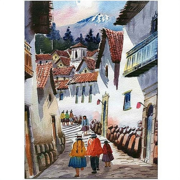 Trademark Fine Art "Cuzco IV" Canvas Art, 24" x 32"